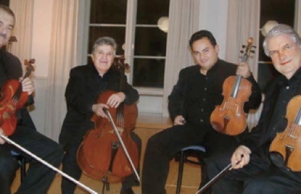 Beethoven Quartett mit Rot. Laurentius Bonitz (rechts)