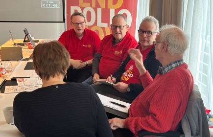 Bei ihrem Treffen diskutierten die Poliobeauftragten der deutschsprachigen Distrikte über neue Strategien